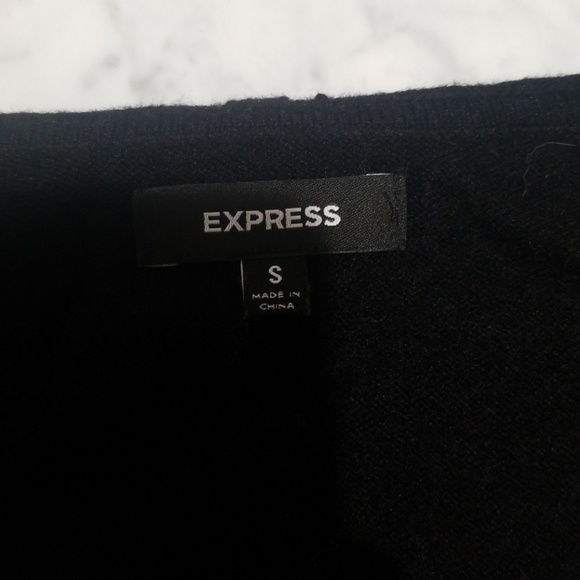 Express Hoodie Sweater Size Small Black - Picture 2 of 6